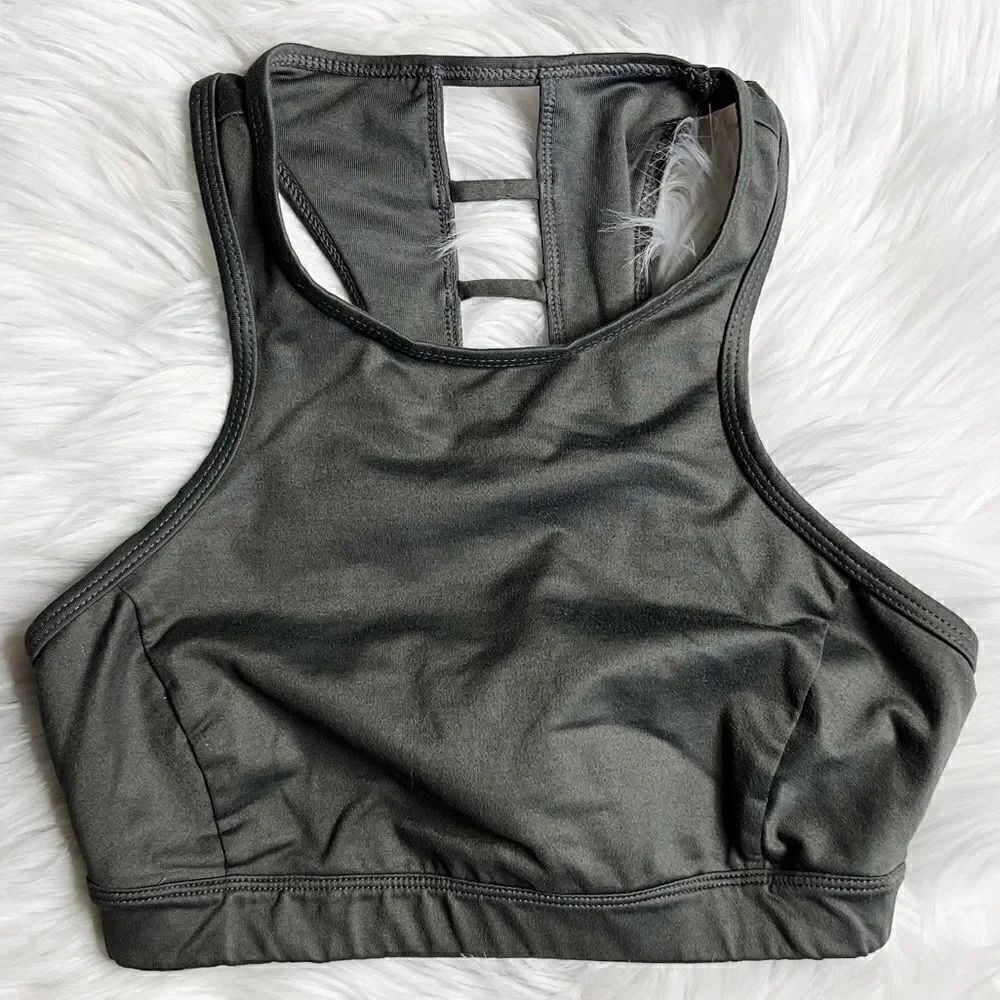 Joy Lab Cut Out back Sports Bra Grey Size XS